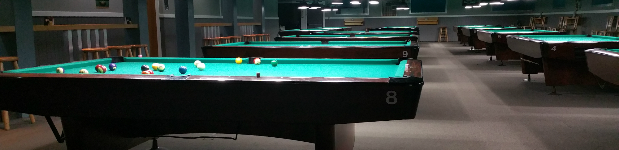 Close Up Image of Billiard Tables